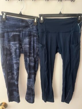 lululemon Navy & Navy Print Leggings